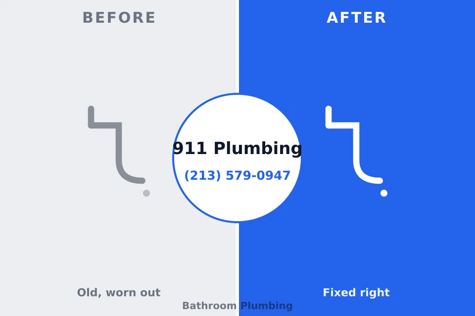 Before and after: plumbing repair Carbondale, IL